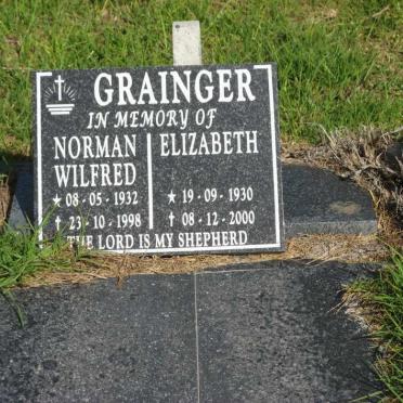 GRAINGER Norman Wilfred 1932-1998 &amp; Elizabeth 1930-2000