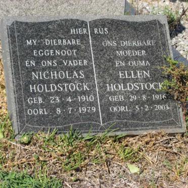 HOLDSTOCK Nicholas 1910-1979 &amp; Ellen 1916-2003