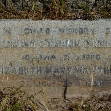 HAWTHORNE Elizabeth Mary 1885-1980 :: O'REILLY Edmund Campion 1914-1980