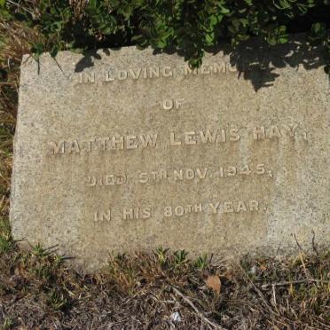 HAY Matthew Lewis -1945