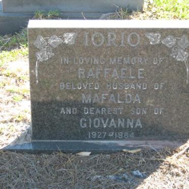 IORIO Raffaele 1927-1984