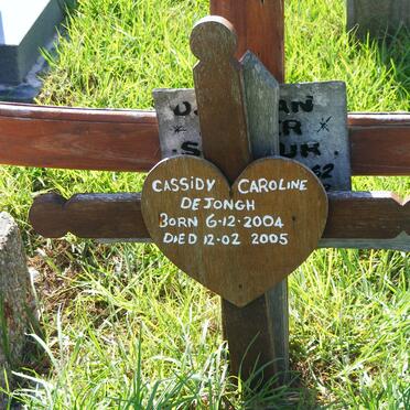 JONGH Cassidy Caroline, de 2004-2005