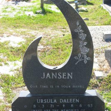 JANSEN Ursula Daleen 1971-1993