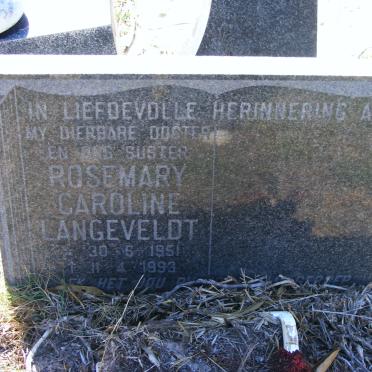LANGEVELDT Rosemary Caroline 1951-1993