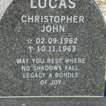LUCAS Christopher John 1962-1963