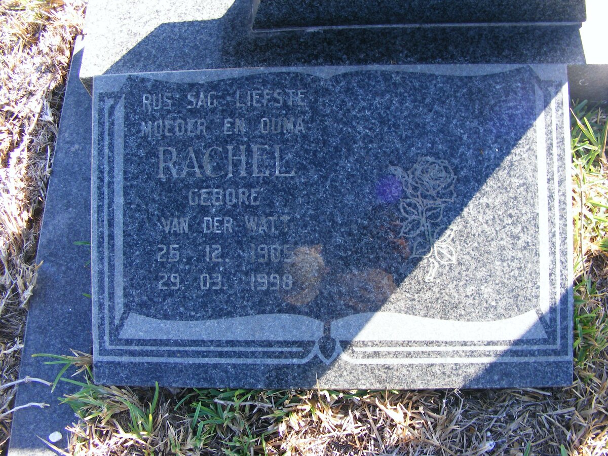 LAMONT Rachel nee VAN DER WALT 1905-1998