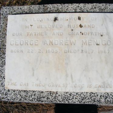 MENIGO George Andrew 1905-1967