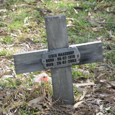 MAASDORP Leslie 1918-2003