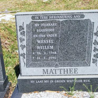 MATTHEE Wessel Willem 1948-1995