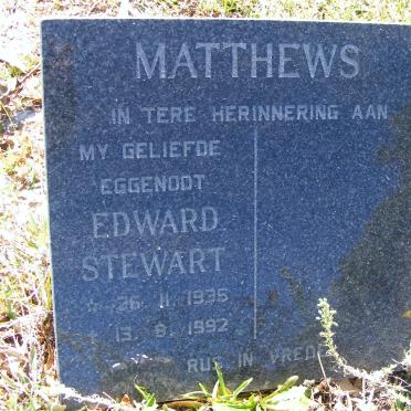MATTHEWS Edward Stewart 1935-1992