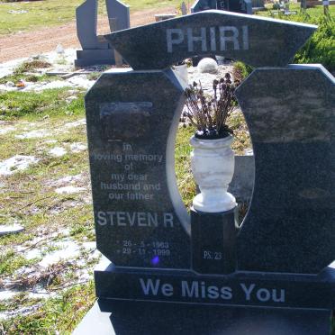 PHIRI Steven R. 1963-1999