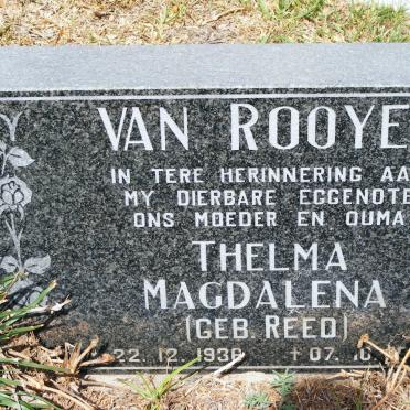 ROOYEN Thelma Magdalena, van nee REED 1936-????