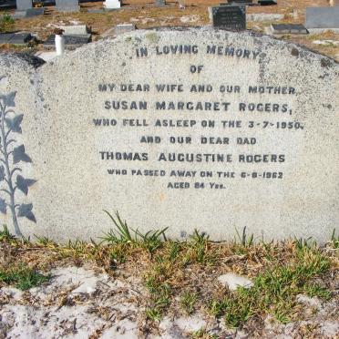 ROGERS Thomas Augustine -1962 &amp; Susan Margaret -1950