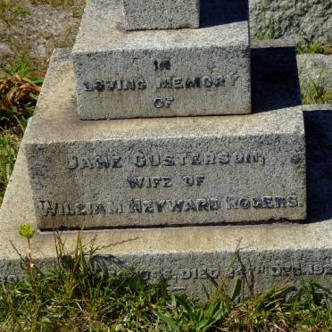 ROGERS Jane Custerson 1845-1923