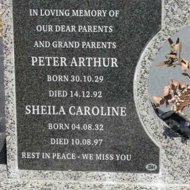 STEVENS Peter Arthur 1929-1992 &amp; Sheila Caroline 1932-1997