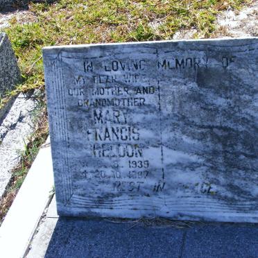 SHELDON Mary Francis 1939-1987