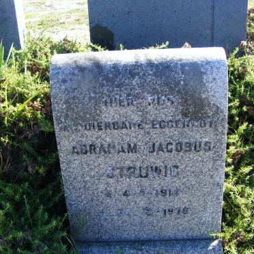 STRUWIG Abraham Jacobus 1914-1976