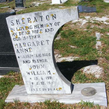 SHERATON John William 1911-1987 &amp; Margaret Anne 1913-1986