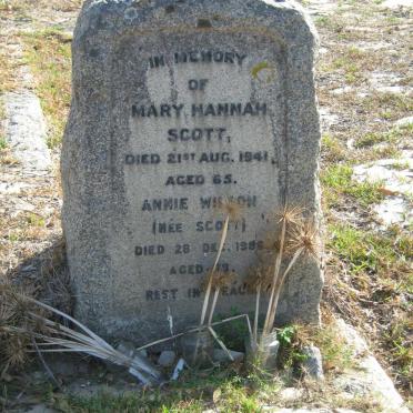 SCOTT Mary Hannah -1941 :: WILSON Annie nee SCOTT -198?