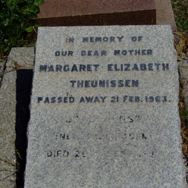 THEUNISSEN Margaret Elizabeth -1963 