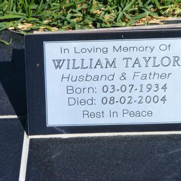 TAYLOR William 1934-2004