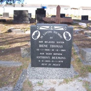 THOMAS Irene 1926-1969 :: BEEMING Anthony 1959-1976