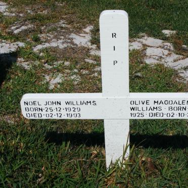 WILLIAMS Noel John 1929-1993 &amp; Olive Magdalene 1925-2006