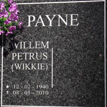 PAYNE Willem Petrus 1940-2010