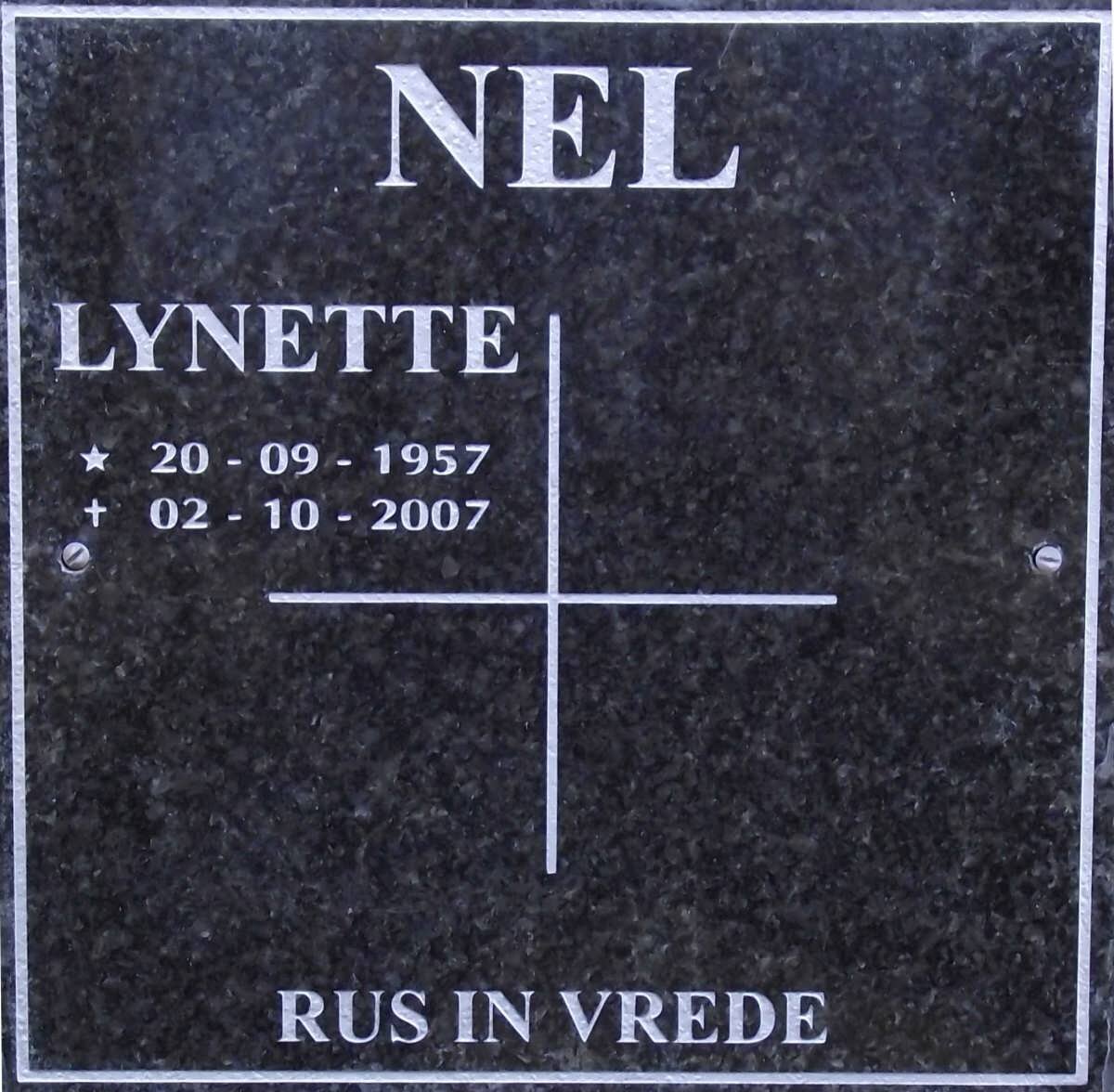 NEL Lynette 1957-2007
