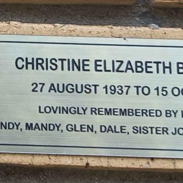 BROCKHOVEN Christine Elizabeth 1937-2022