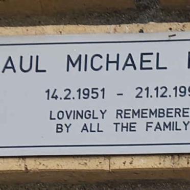 MYERS Paul Michael 1951-1998