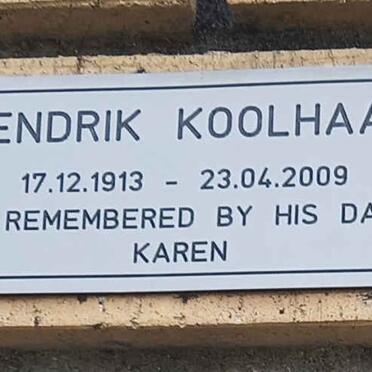 KOOLHAAS Hendrik 1913-2009