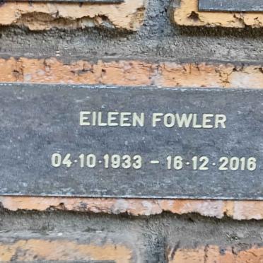 FOWLER Eileen 1933-2016