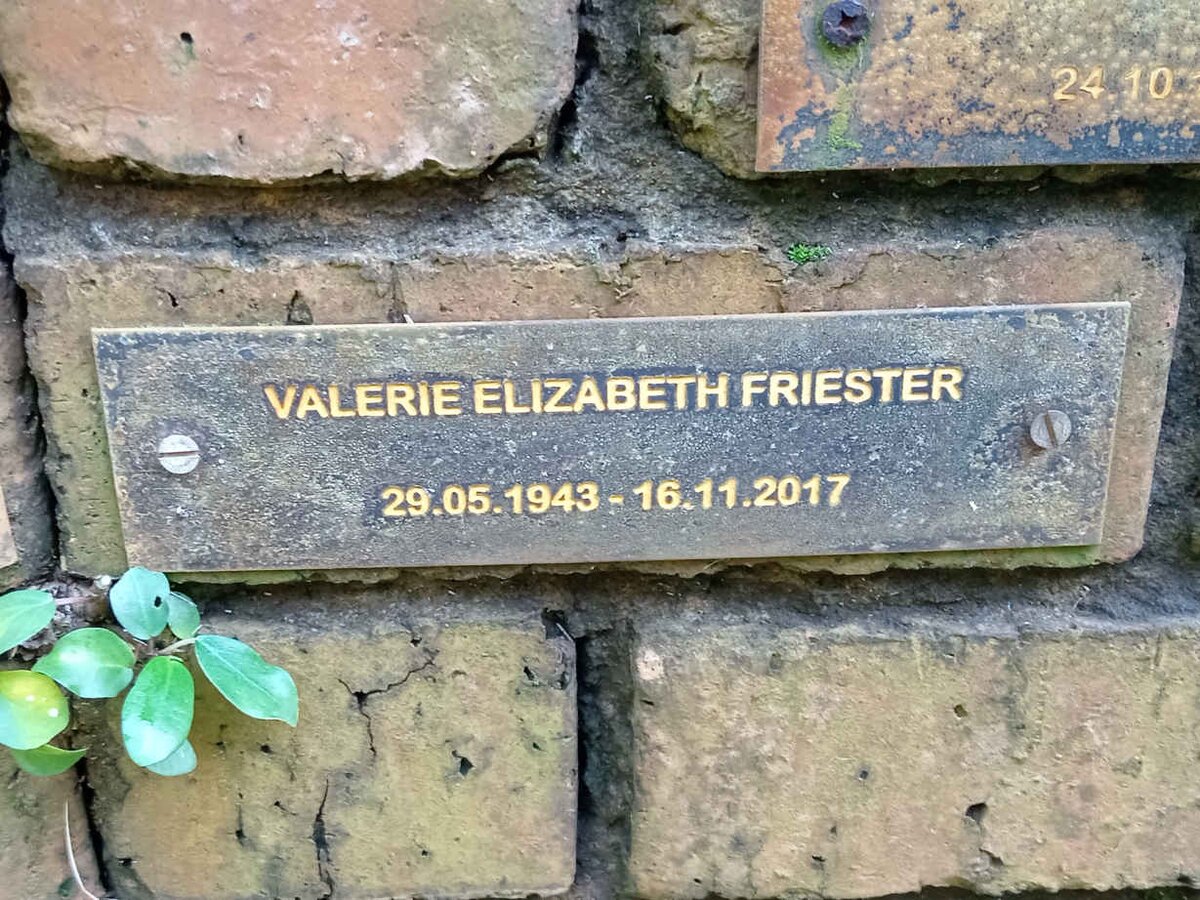FRIESTER Valerie Elizabeth 1943-2017