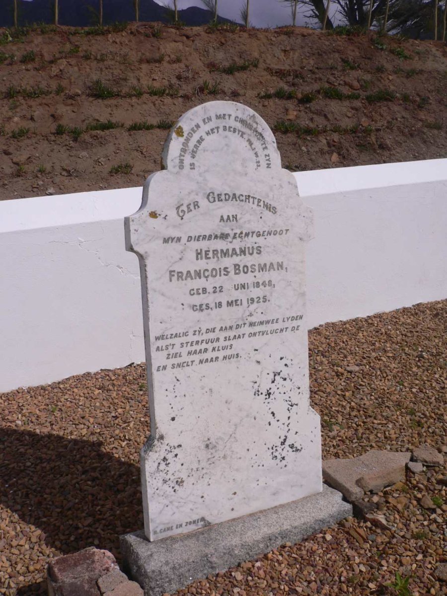BOSMAN Hermanus Francois 1848-1925
