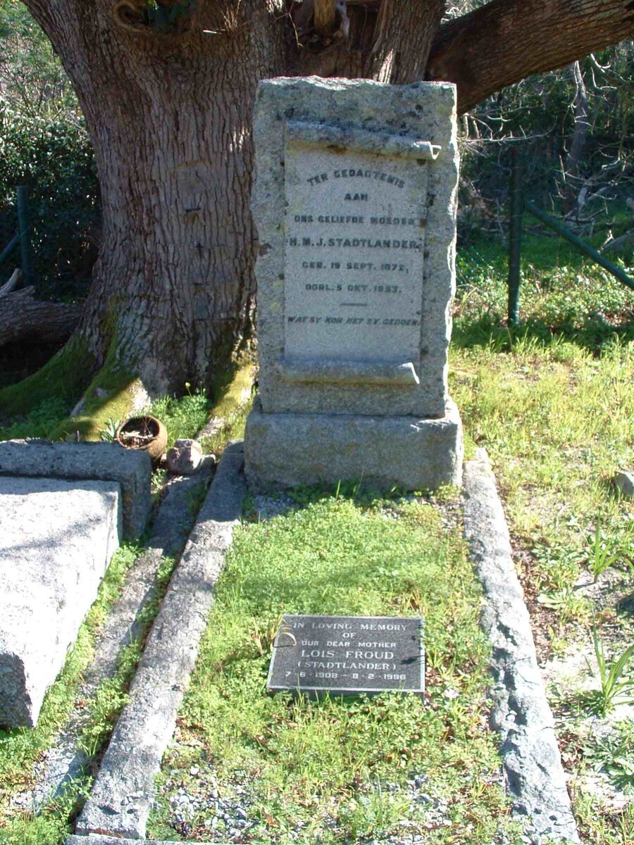 STADTLANDER Lois Froud 1908-1996