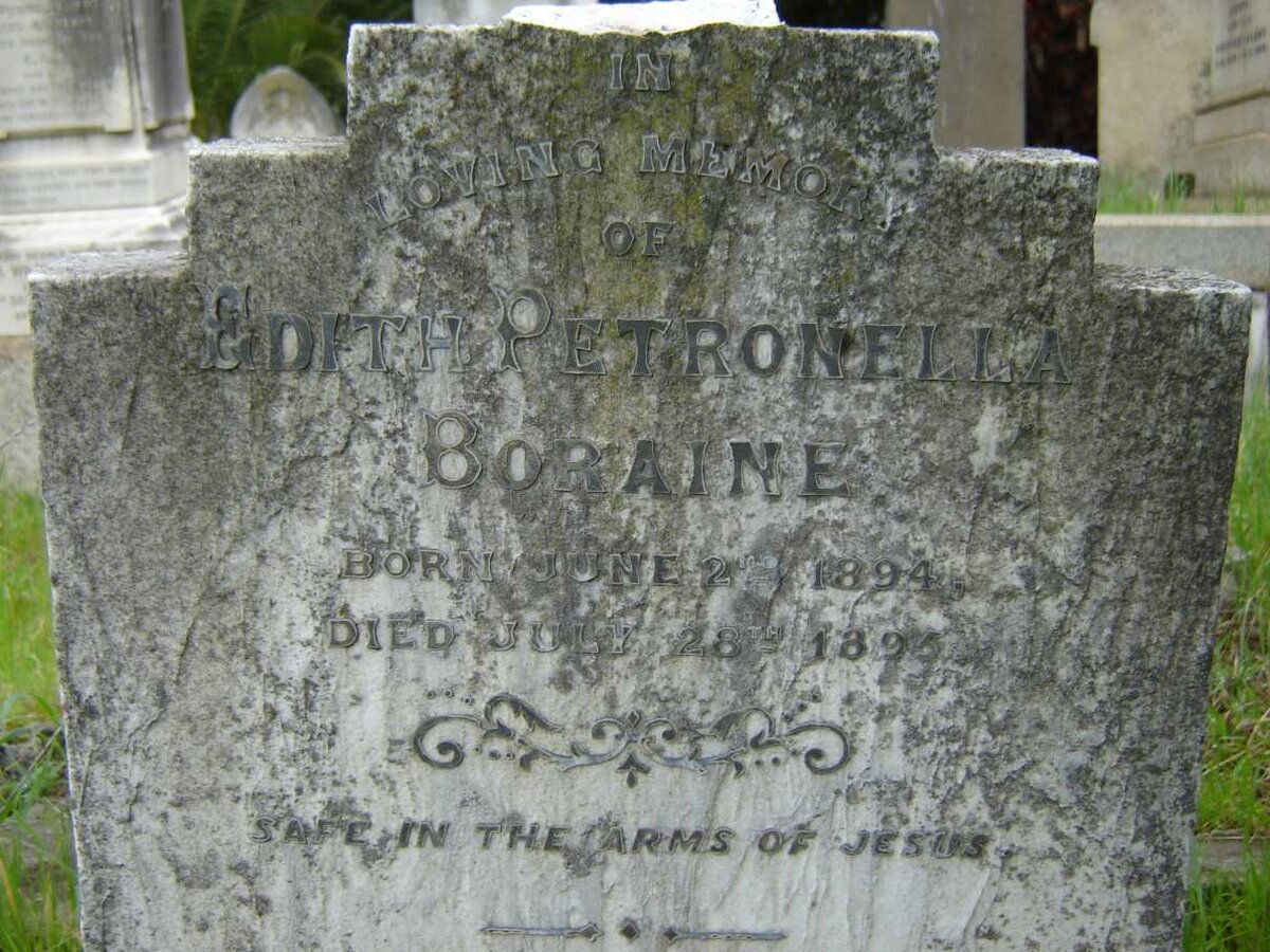 BORAINE Edith Petronella 1894-1895