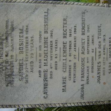 BUSHELL :: BERGHUYS :: REGTER :: VAN DER TUUK