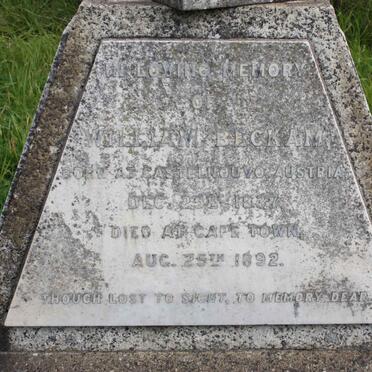 BECKAM William 1837-1892