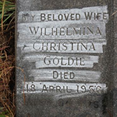 GOLDIE Wilhelmina Christina -1956