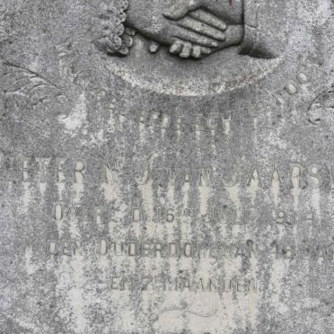 JAARSVELD Pieter N. J., van -1914 &amp; Maria Catharina COLLINS -1948 