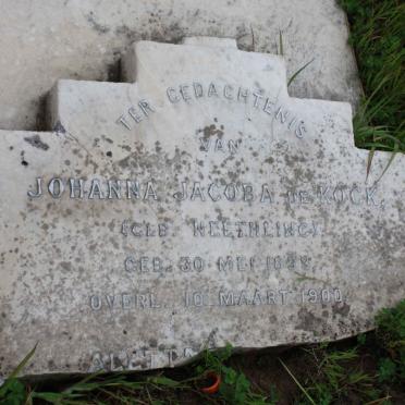 KOCK Johanna Jacoba, de nee NEETHLING 1833-1900