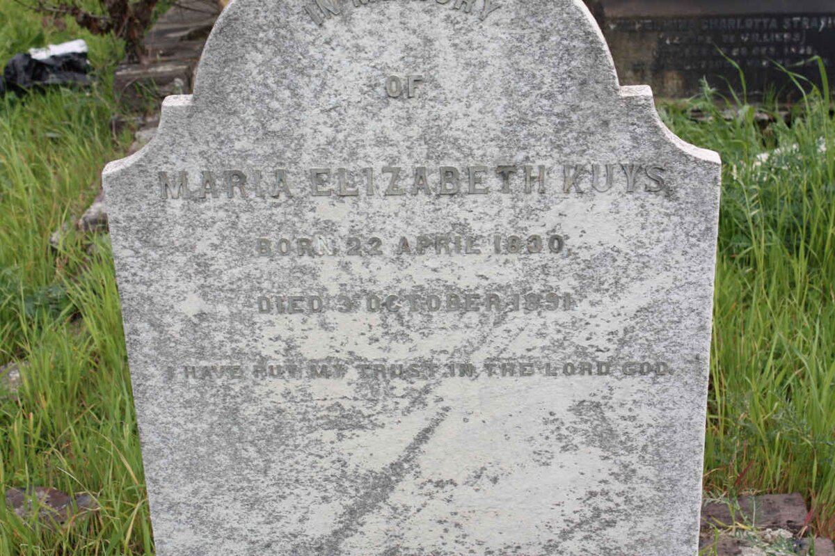 KUYS Maria Elizabeth 1830-1891