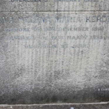 KERDEL Anna Helena Maria 1841-1934