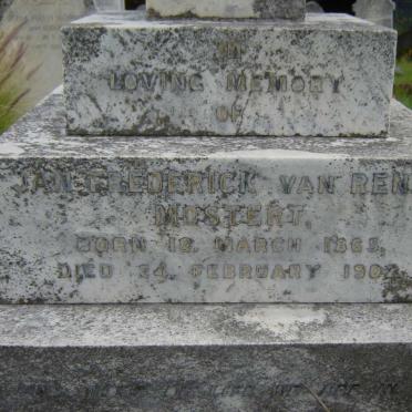 MOSTERT Jan Frederick, van Renen 1865-1902