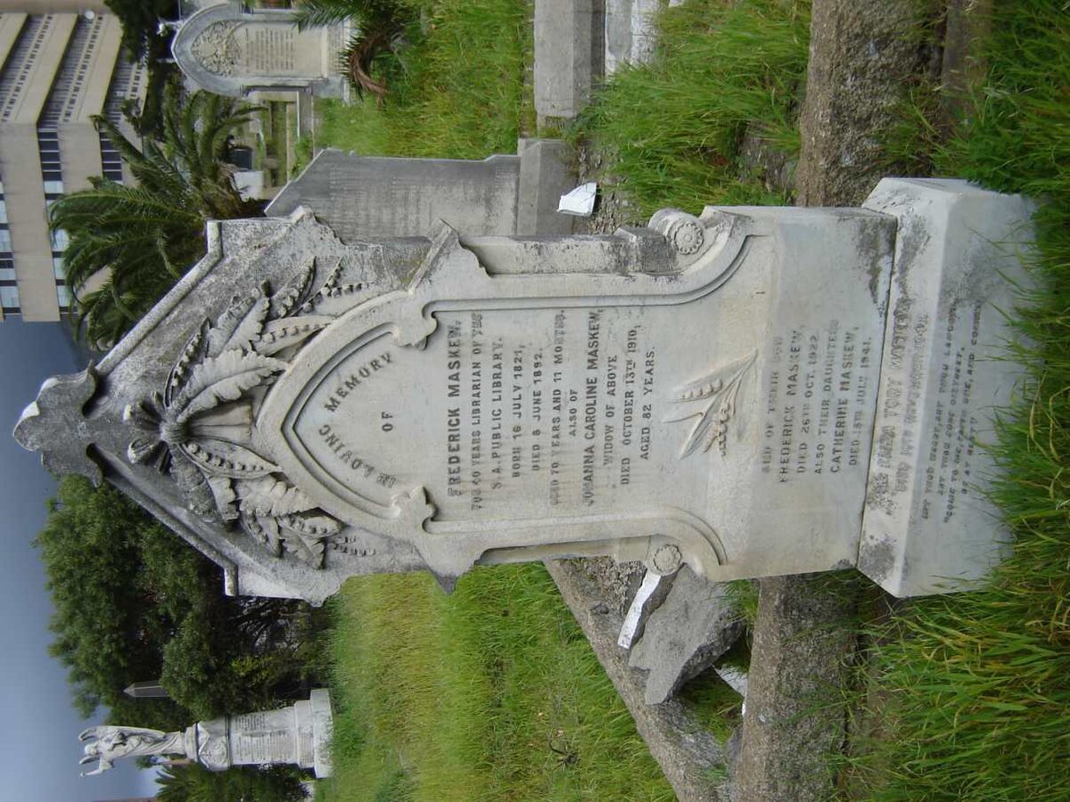 MASKEW Frederick 1821-1892  &amp; JOHANNA Caroline -1910