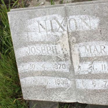 NIXON Joseph 1870-1939 &amp; Maria 1884-1971