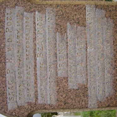 POEL Isaac P .H., v.d. 1817-1896 &amp; Beatrice -1912 :: GIRD Irene  1884-1913