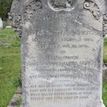 REITZ Francis William 1810-1881 &amp; Cornelia Magdalena Deneys 1818-1893