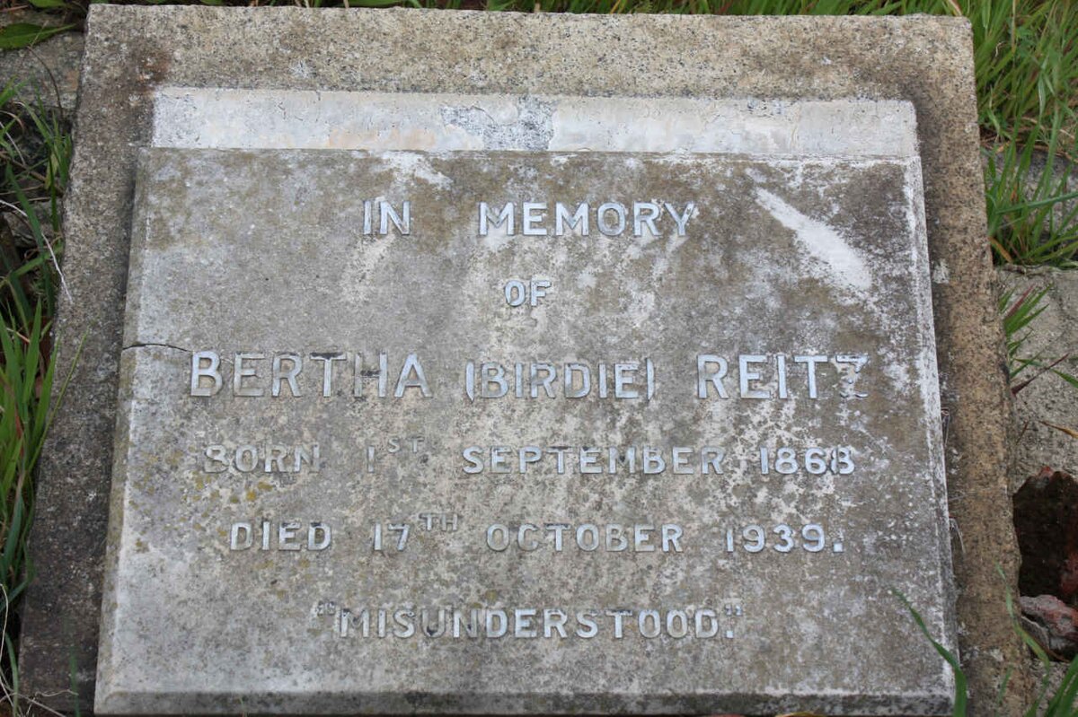 REITZ Bertha 1863-1939